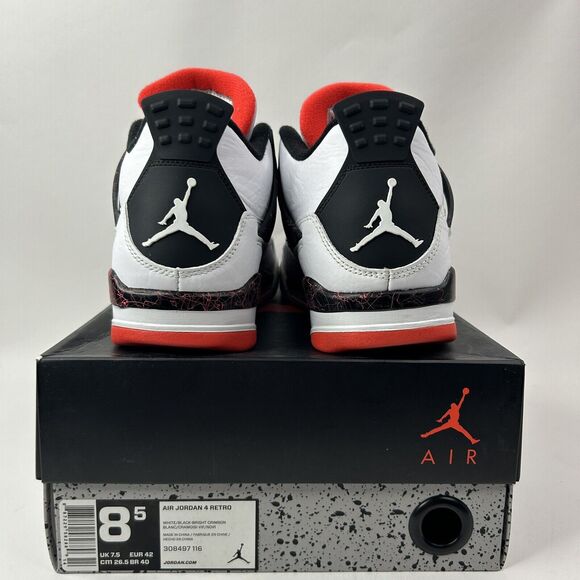 Nike Shoes Air Jordan 4 Retro “Flight Nostalgia/Pale Citron” 2024 - Picture 5 of 9